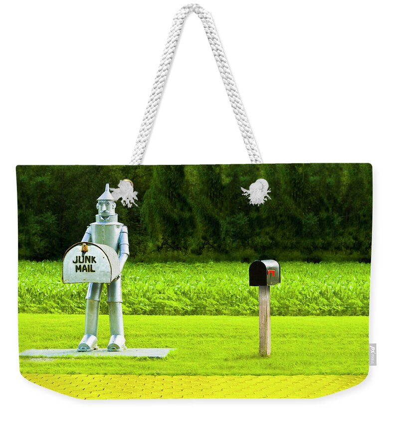 Mailbox Weekender Tote Bag featuring the digital art Somewhere in the Land of Oz by R C Fulwiler