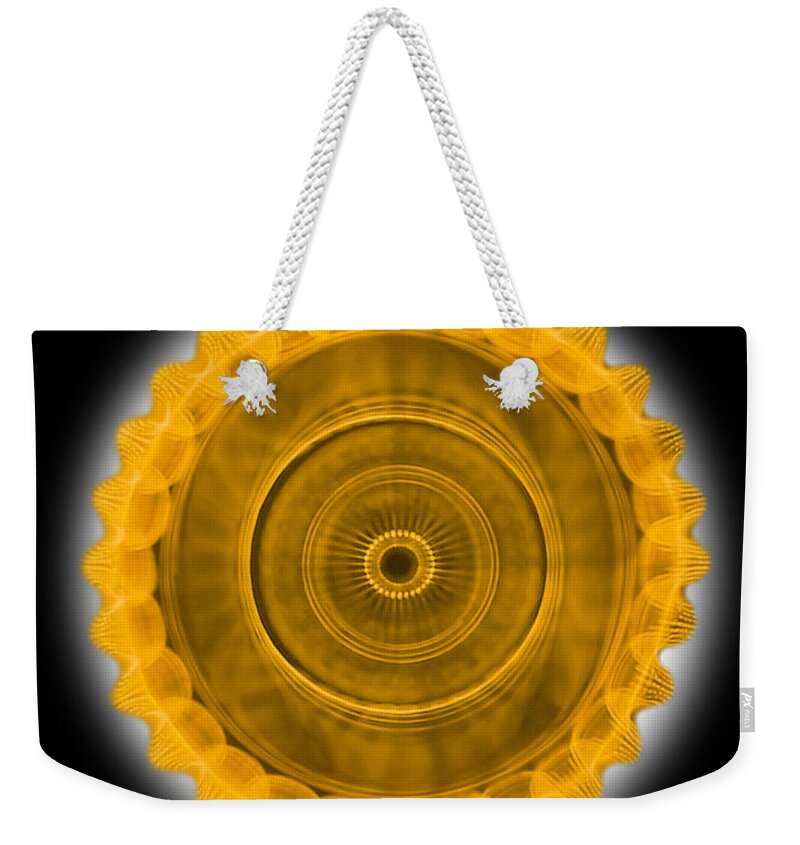 Cymatics Weekender Tote Bag featuring the photograph Song of the Sun #3 by CymaScope