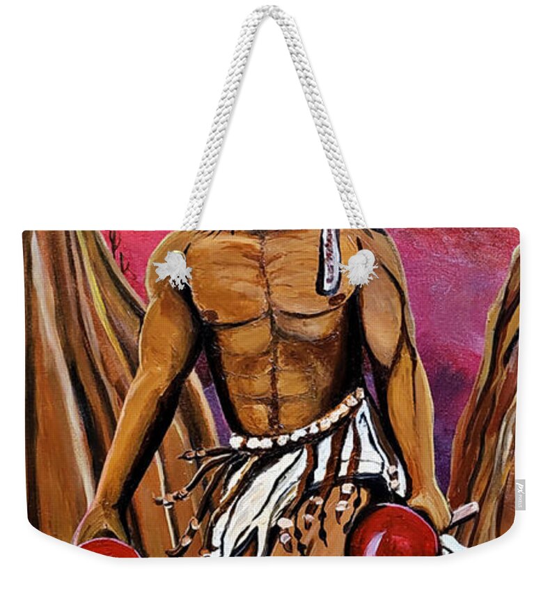  Weekender Tote Bag featuring the painting Sonoran Son III by Emanuel Alvarez Valencia