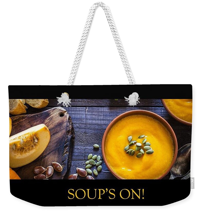 Soup Weekender Tote Bag featuring the photograph Soup's On - Squash by Nancy Ayanna Wyatt