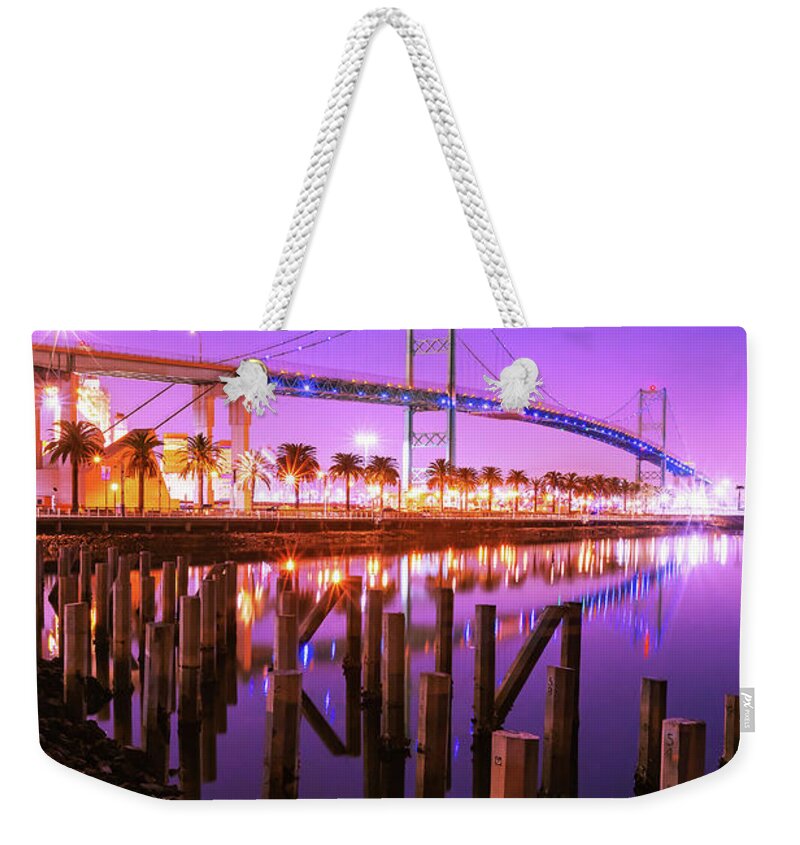 Longexposure Weekender Tote Bag featuring the photograph South Bay by Tassanee Angiolillo