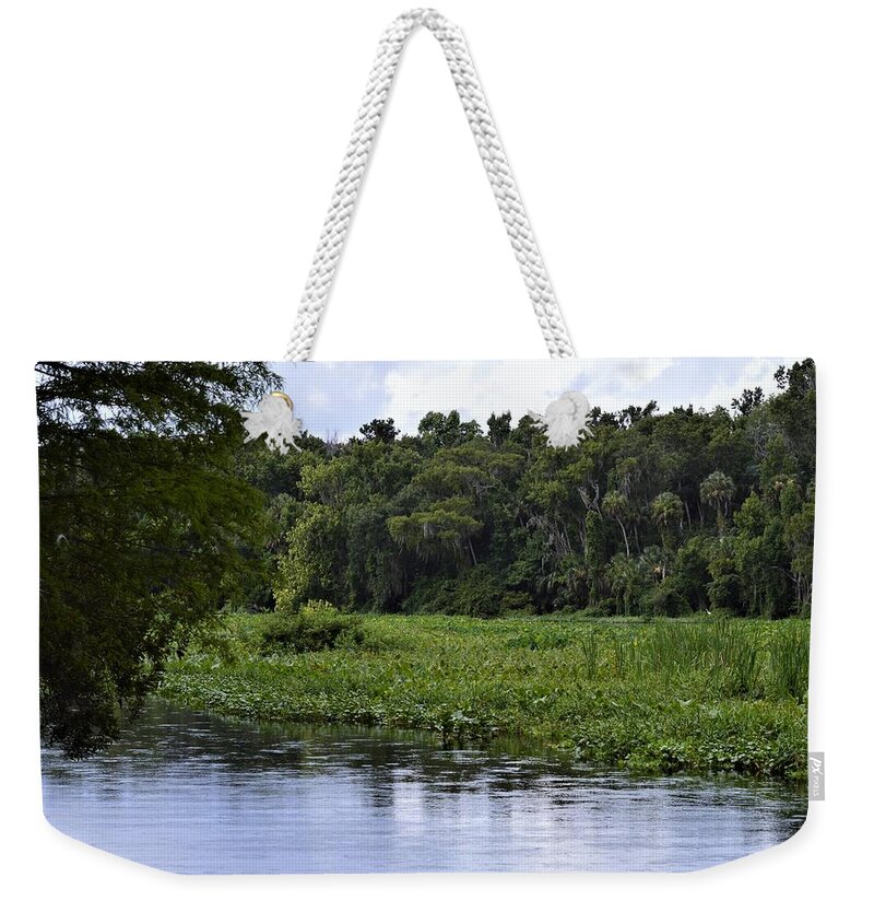Southbound On The Wekiva River Weekender Tote Bag featuring the photograph Southbound on the Wekiva River by Warren Thompson