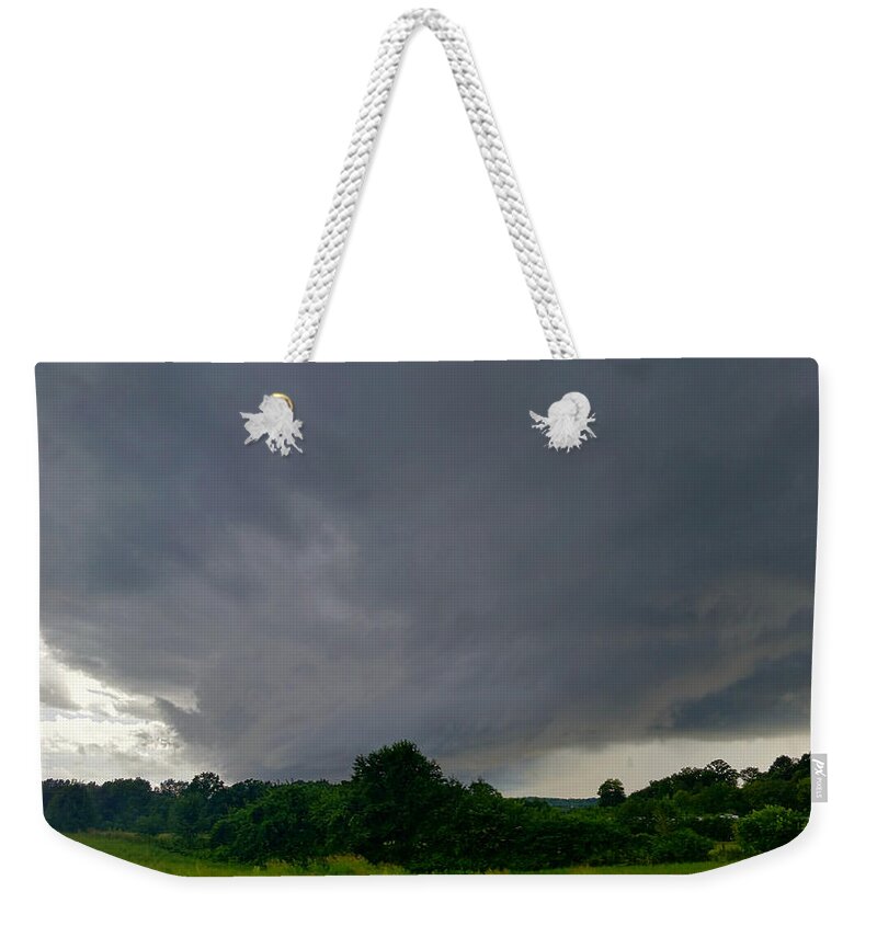 Weather Weekender Tote Bag featuring the photograph Southern Tennessee Thunderstorm by Ally White