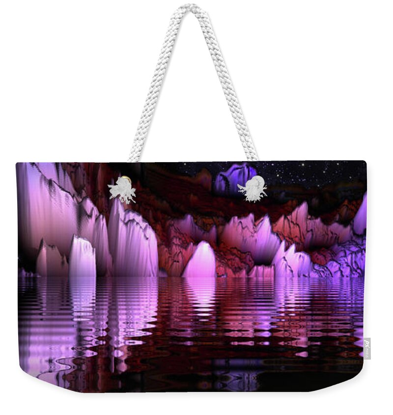 Art Weekender Tote Bag featuring the digital art Space Adventures A New World by Artful Oasis
