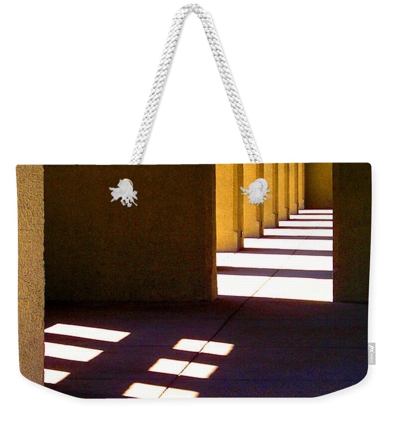 Architecture Weekender Tote Bag featuring the photograph Spanish Arches Light Shadow by Patrick Malon