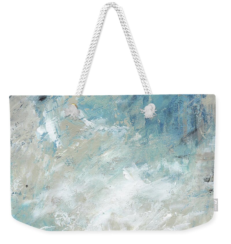Abstract Weekender Tote Bag featuring the painting Speaking Bliss by Jai Johnson