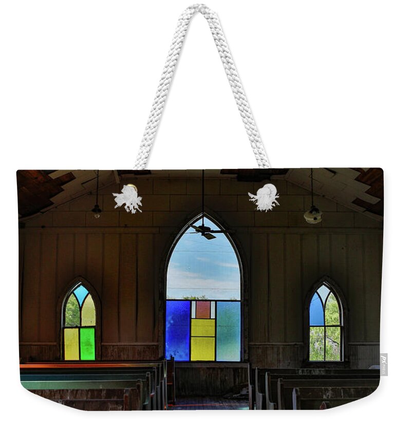 Texas Weekender Tote Bag featuring the photograph Splash of Color - Vertical by KC Hulsman
