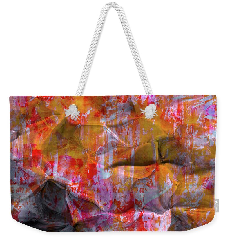 A-fine-art Weekender Tote Bag featuring the painting Splatter by Catalina Walker