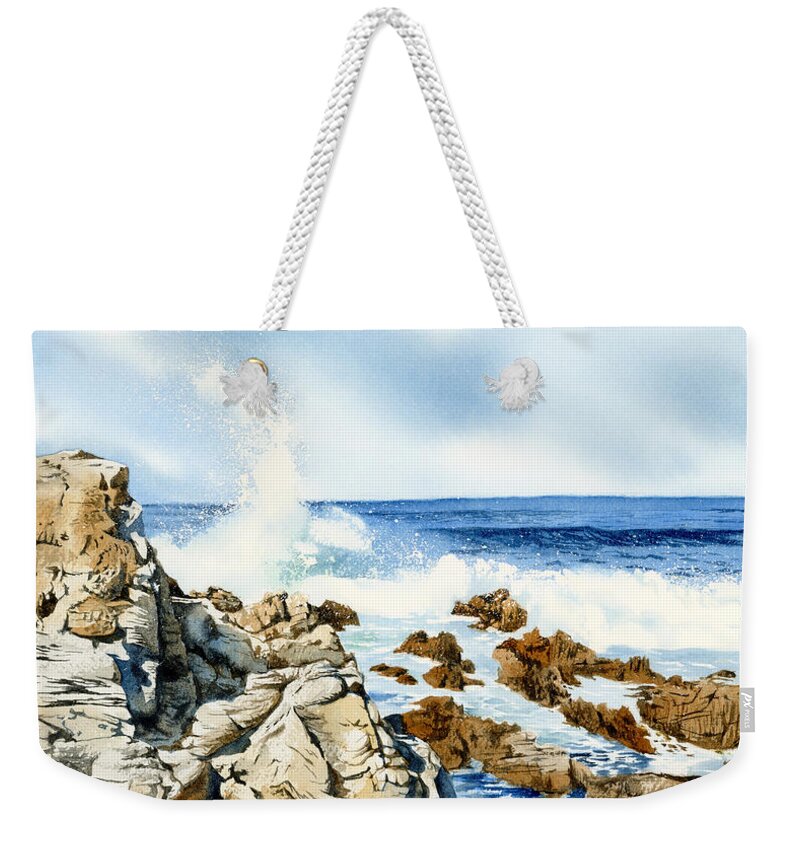 Water Weekender Tote Bag featuring the painting Splish, Splash by Espero Art