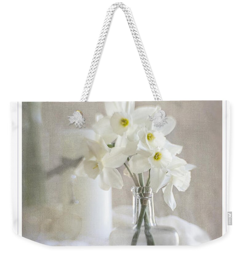 Flowers Weekender Tote Bag featuring the photograph Spring Daffodils by Norma Warden