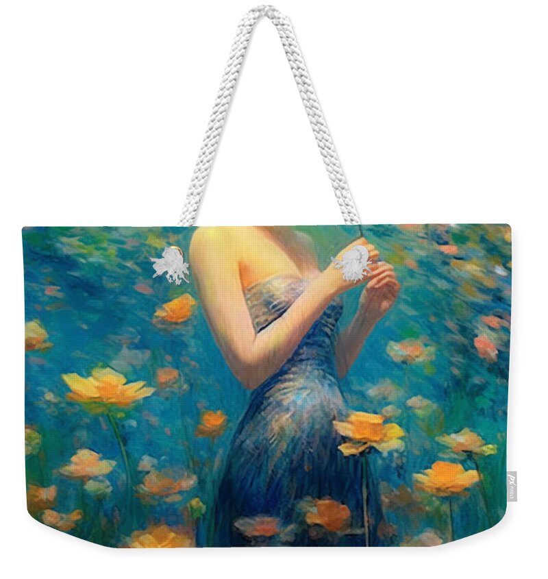 Flowers Weekender Tote Bag featuring the digital art Spring Flowers by Jackson Parrish