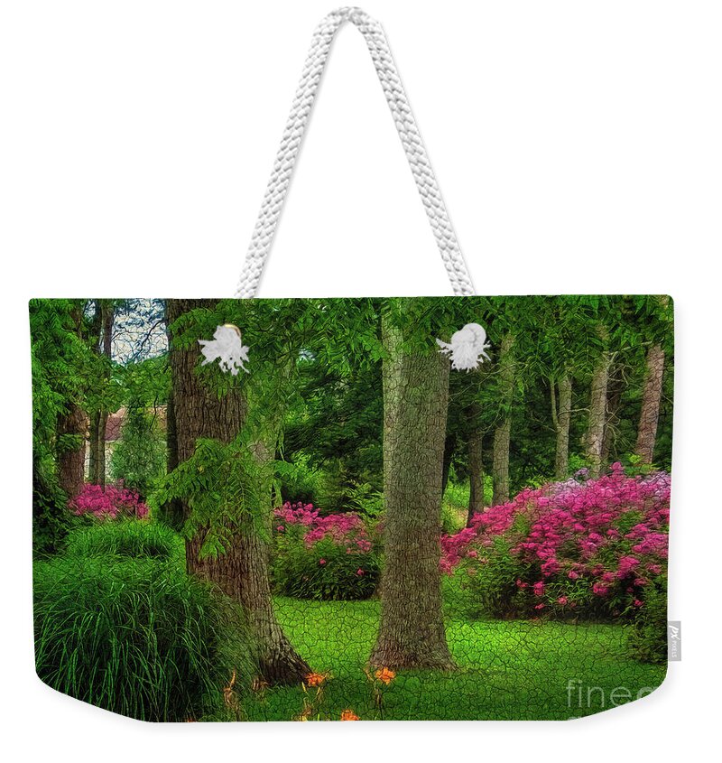 Flower Weekender Tote Bag featuring the photograph Spring Gardens by Shelia Hunt