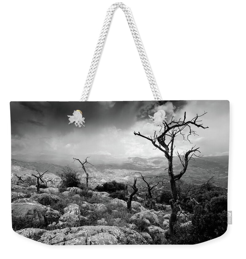Andalucia Weekender Tote Bag featuring the photograph Squall by Gary Browne