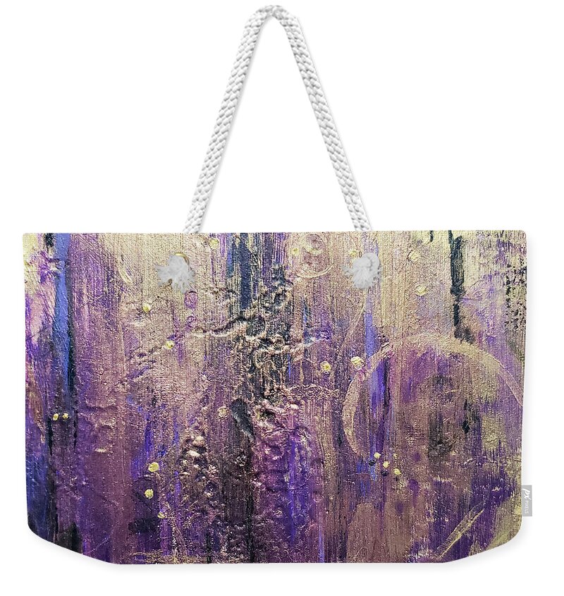 Abstract Weekender Tote Bag featuring the painting Squid by Christine Bolden