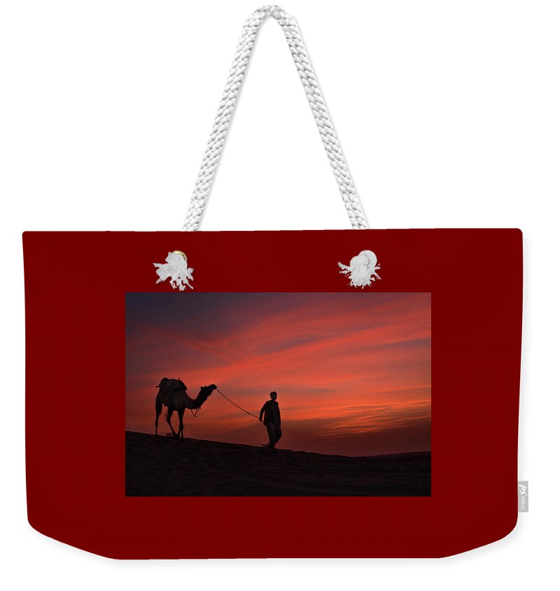 Color Weekender Tote Bag featuring the photograph SSK 5230 Home Bound. Color by Sunil Kapadia