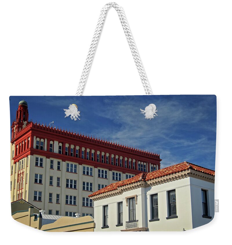 Spanish Weekender Tote Bag featuring the photograph St. Augustine Architecture by George Taylor