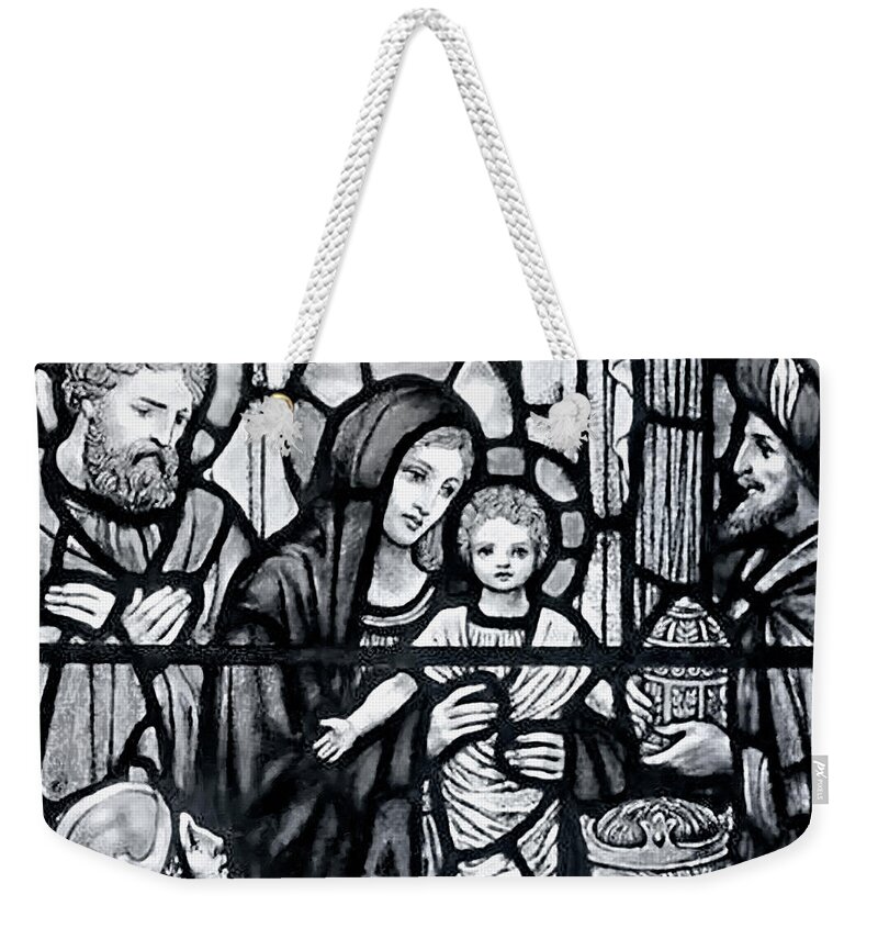 Magi Weekender Tote Bag featuring the photograph Stained Glass Magi by Munir Alawi