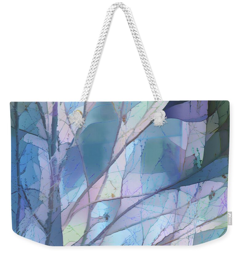 Photography Weekender Tote Bag featuring the digital art Stained Glass Tree by Terry Davis