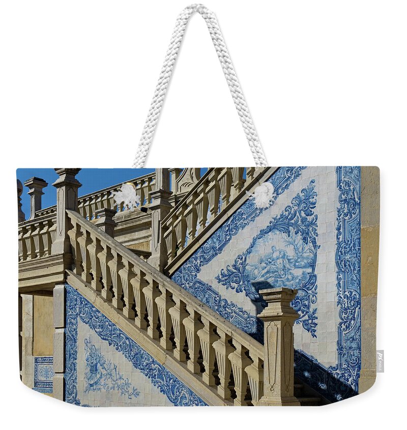 Algarve Weekender Tote Bag featuring the photograph Stairs in Palacio de Estoi by Angelo DeVal