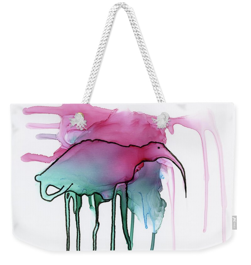 Alcohol Weekender Tote Bag featuring the painting Stand Tall by KC Pollak
