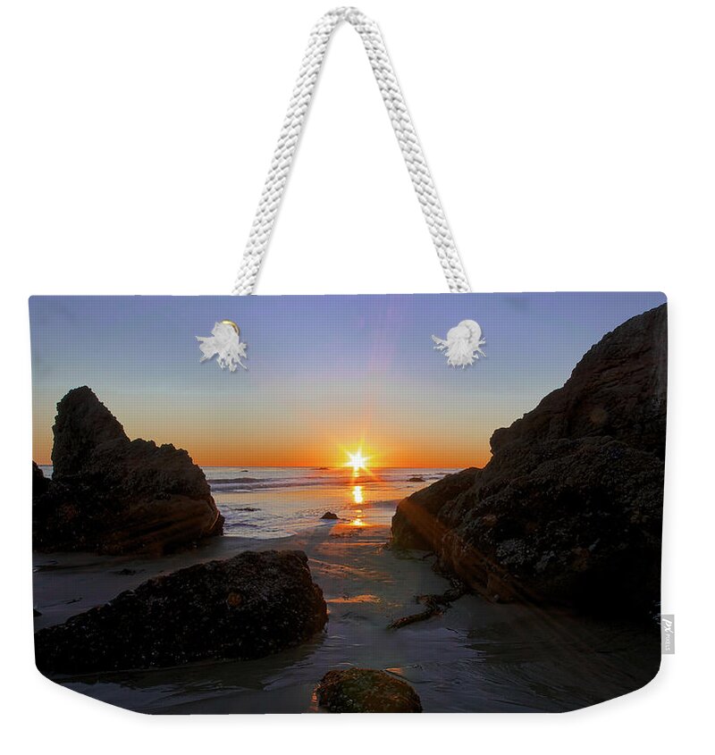 El Matador Weekender Tote Bag featuring the photograph Starburst Sunset by Matthew DeGrushe