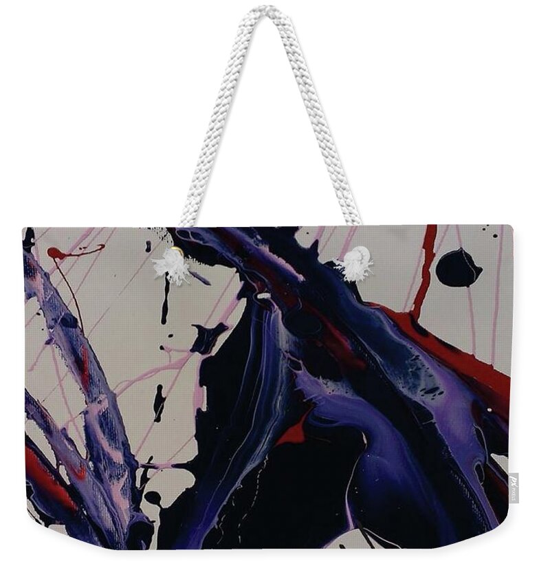  Weekender Tote Bag featuring the painting Stargate by Jimmy Williams