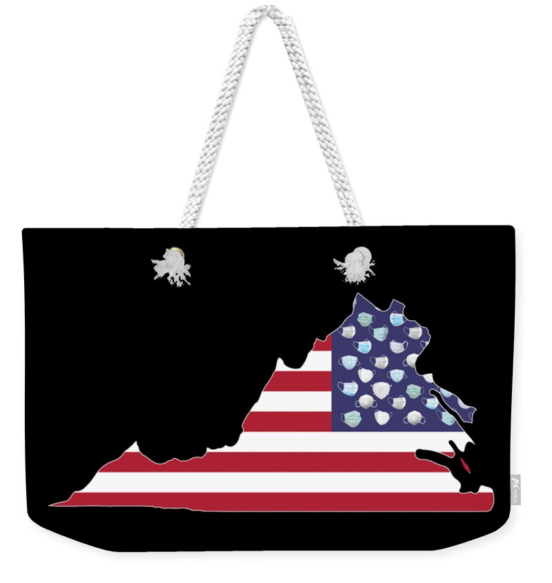 Goolge Images Weekender Tote Bag featuring the digital art State of Virginia by Fei A