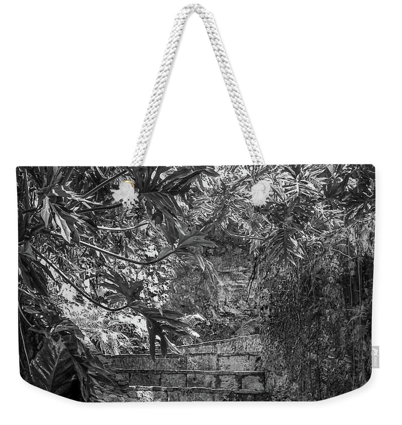 Chichen Itza Weekender Tote Bag featuring the photograph Steps Near Cenote Chichen Itza by Frank Mari