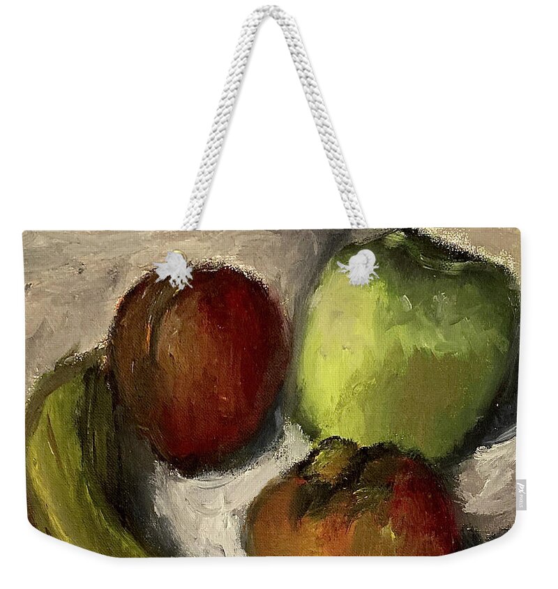 Still Life Weekender Tote Bag featuring the painting Still life, Homage to Matisse by David Euler