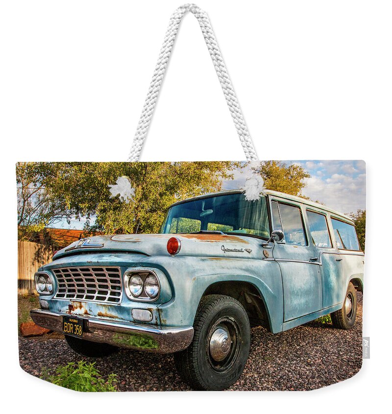 Vintage Weekender Tote Bag featuring the photograph Still Tickin by Carmen Kern