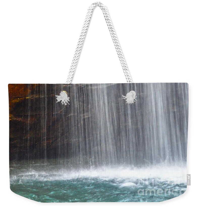 Hike Weekender Tote Bag featuring the photograph Stinging Fork Falls 21 by Phil Perkins