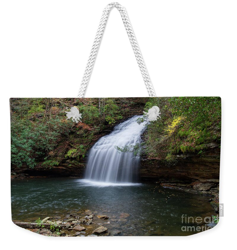 Hike Weekender Tote Bag featuring the photograph Stinging Fork Falls 24 by Phil Perkins