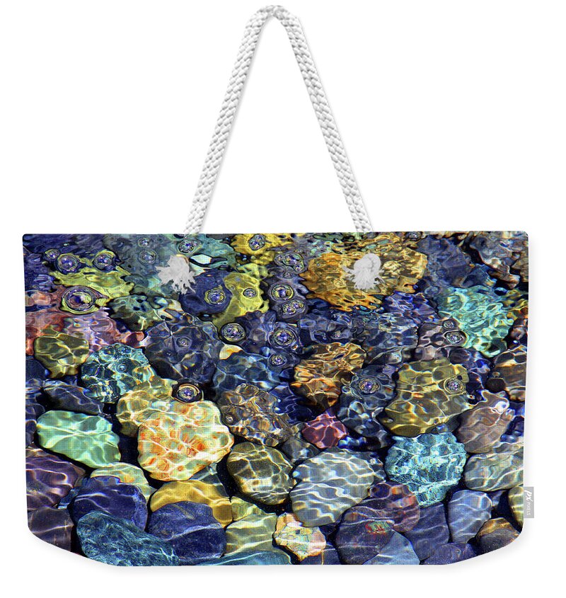 Stones Weekender Tote Bag featuring the photograph Stones 6623 by Carolyn Stagger Cokley