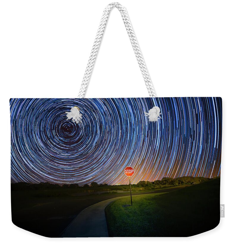 Stars Weekender Tote Bag featuring the photograph Stop for the Stars by Mark Andrew Thomas