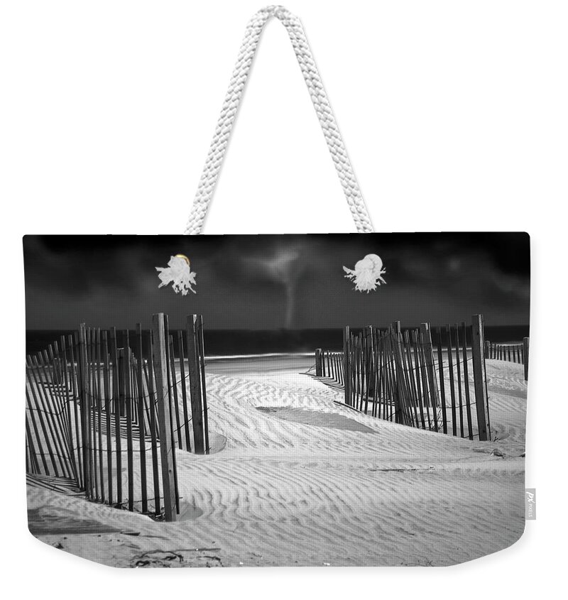 Maritime Weekender Tote Bag featuring the photograph Storm on the Horizon by Anthony M Davis