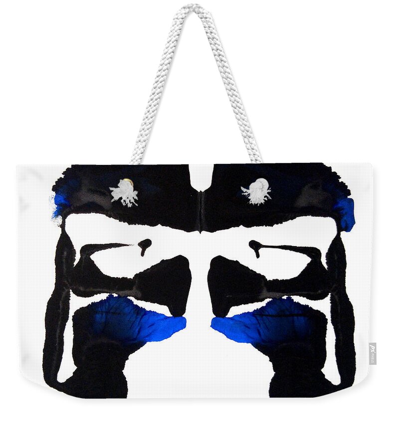 Statement Weekender Tote Bag featuring the painting Storm Trooper by Stephenie Zagorski
