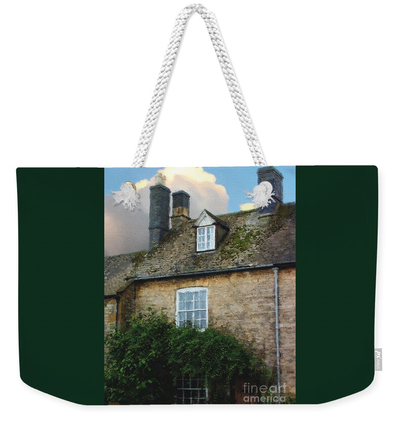 Stow-in-the-wold Weekender Tote Bag featuring the photograph Stow Chimneys by Brian Watt