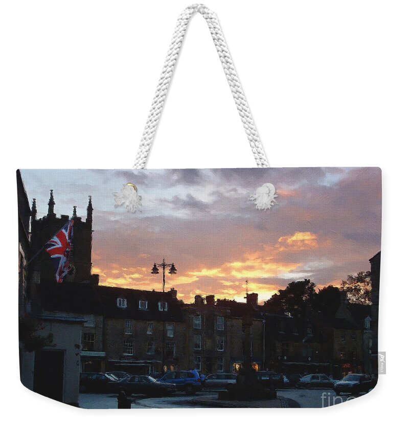 Stow-in-the-wold Weekender Tote Bag featuring the photograph Stow-in-the-Wold After A Summer Rain by Brian Watt