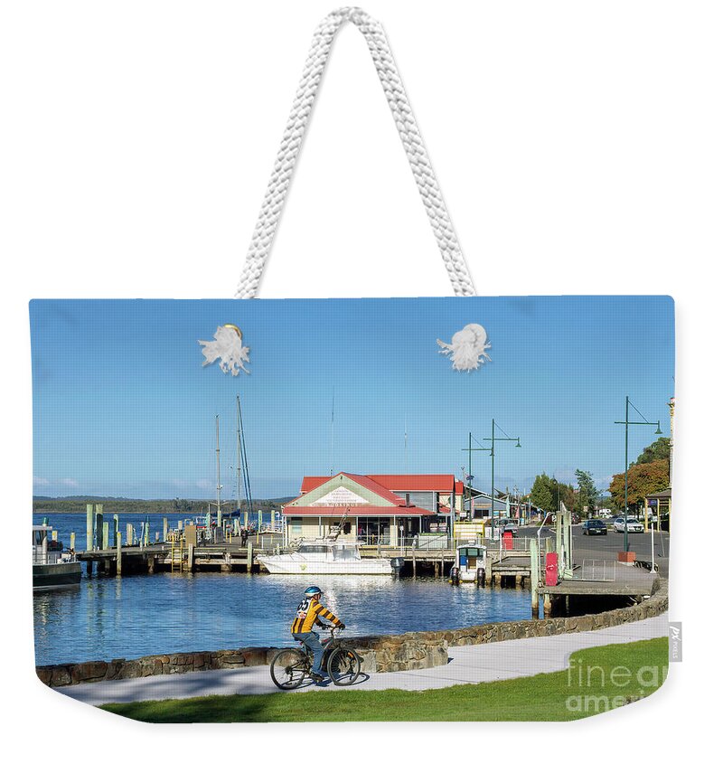 Strahan Weekender Tote Bag featuring the photograph Strahan, Tasmania, Australia by Elaine Teague