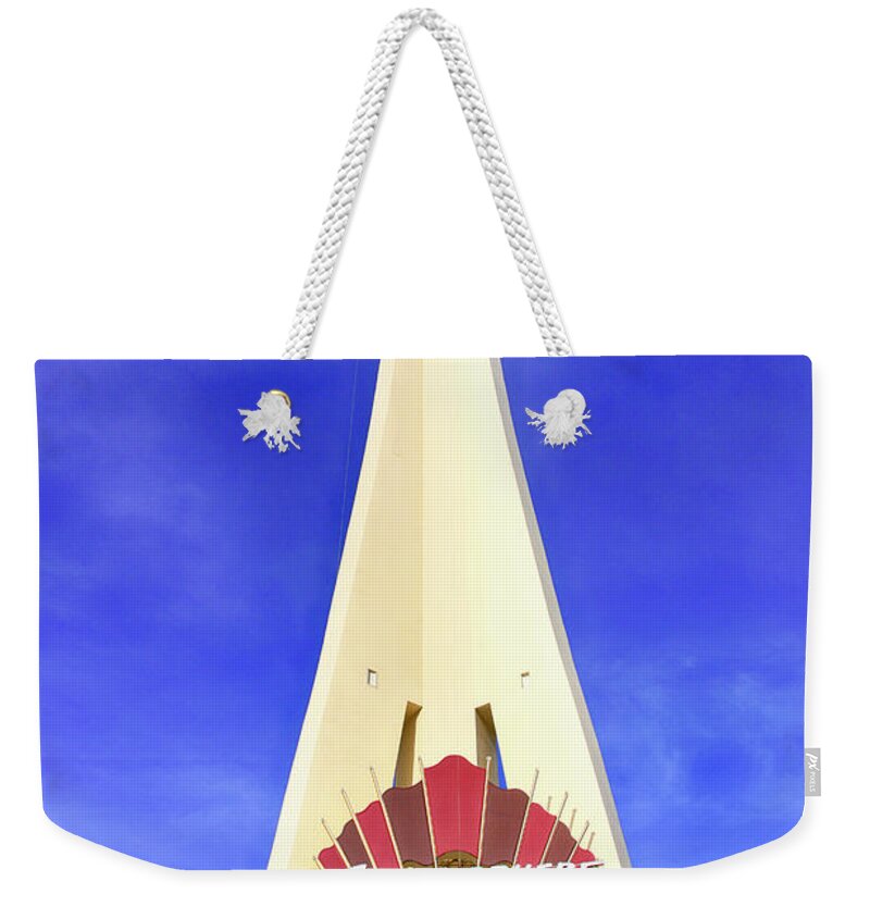 Strasophere Weekender Tote Bag featuring the photograph Stratosphere Casino Hotel by Chris Smith