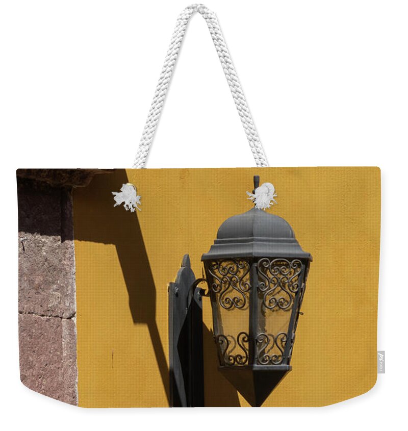 Mexico Weekender Tote Bag featuring the photograph Street Lamp-4 by Juan Silva