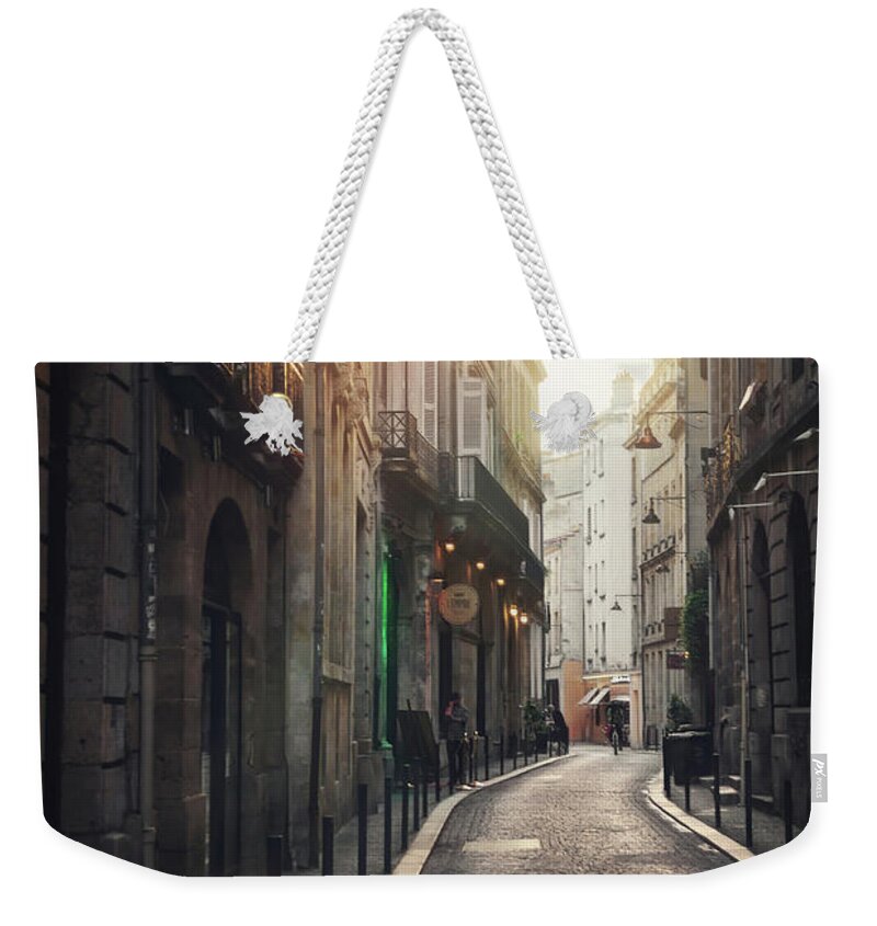 Bordeaux Weekender Tote Bag featuring the photograph Streets of Bordeaux France Evening Light by Carol Japp