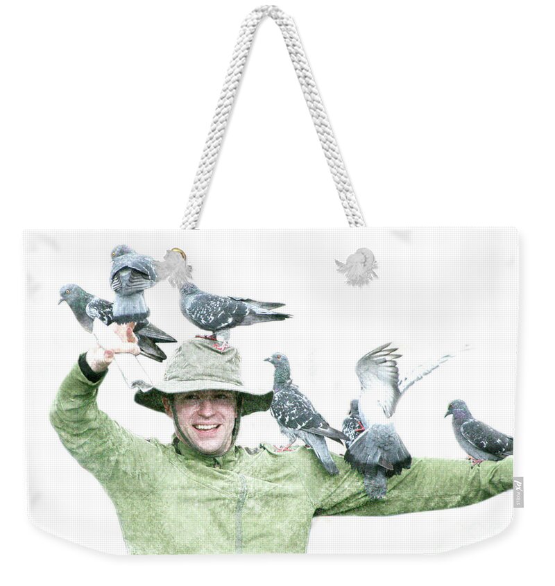 Fauna Weekender Tote Bag featuring the photograph Striking a Statuesque Pose by Mariarosa Rockefeller