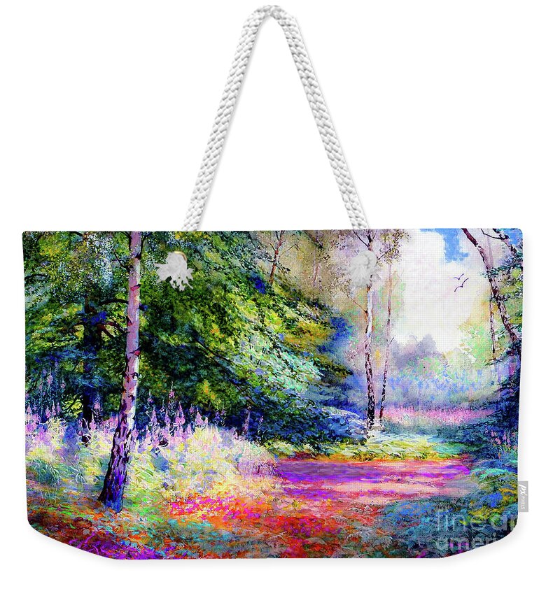 Landscape Weekender Tote Bag featuring the painting Sublime Summer by Jane Small
