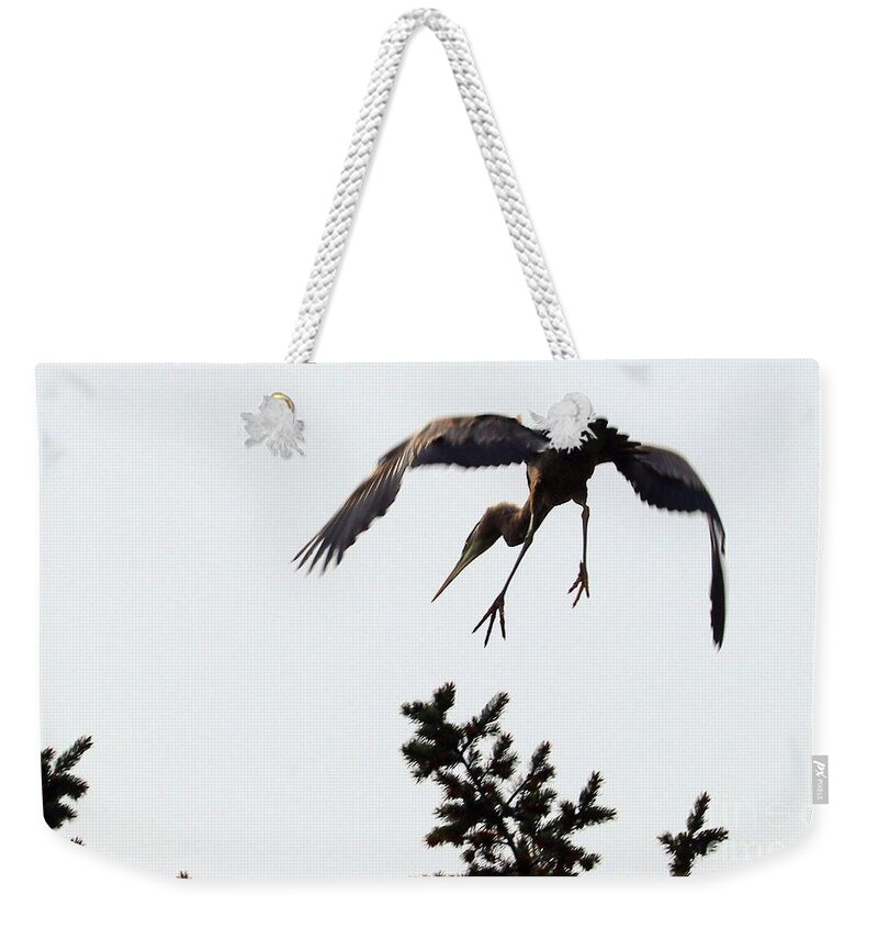 Heron Weekender Tote Bag featuring the photograph Such Grace by Kimberly Furey