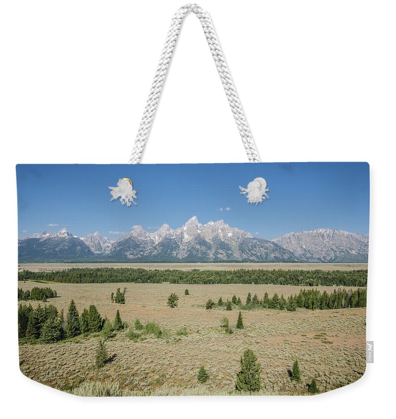 Grand Teton Weekender Tote Bag featuring the photograph Summer in the Tetons by Margaret Pitcher