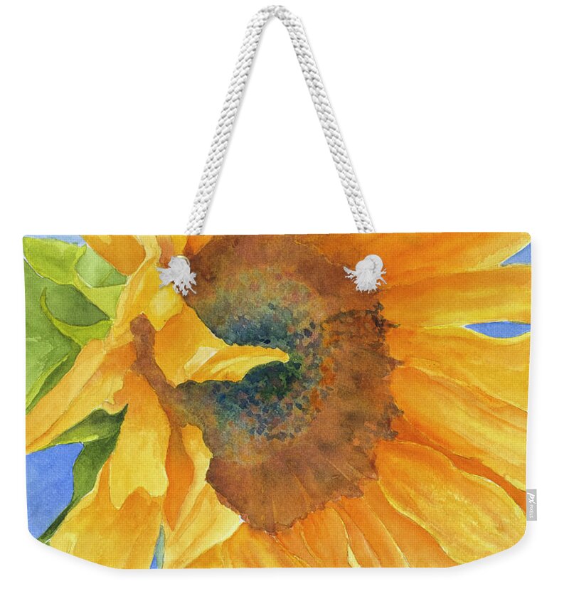 Flower Weekender Tote Bag featuring the painting Summer Joy by Carol McCarty