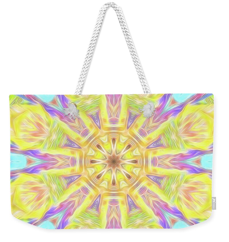 Summer Weekender Tote Bag featuring the photograph Summer Mandala by Beth Venner
