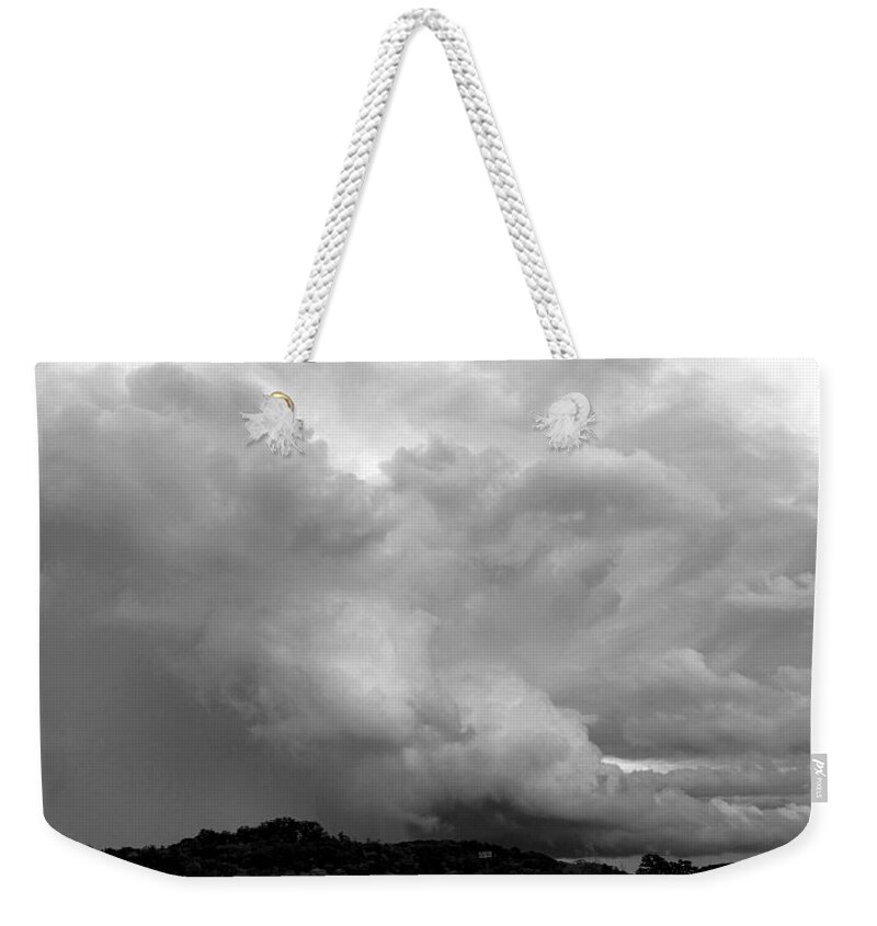 Weather Weekender Tote Bag featuring the photograph Summer Storm Rising by Ally White