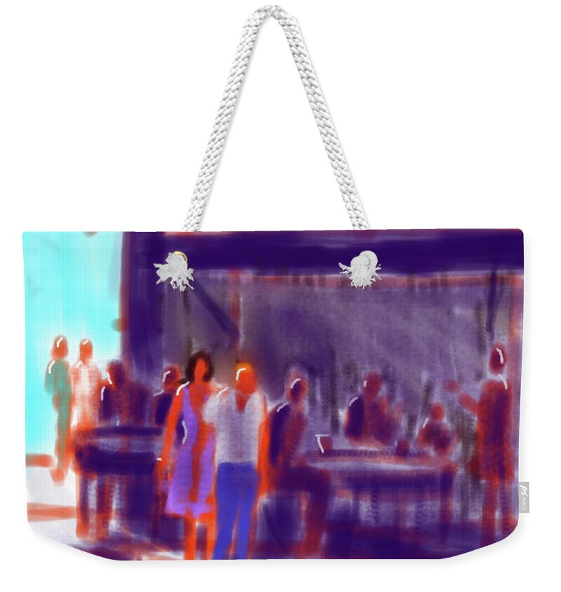 Ipad Painting Weekender Tote Bag featuring the painting Summer Sun and Shade by Glenn Marshall